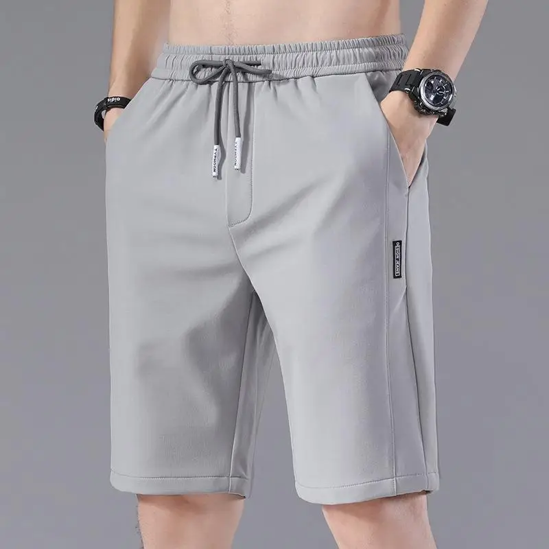 Men Ice Silk Casual Shorts Large Summer Pants - Image 2
