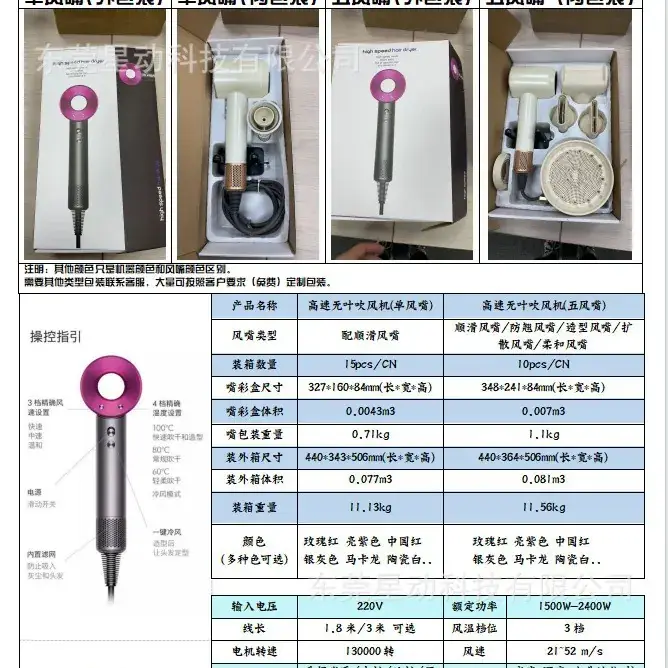 Negative Ion Hair Dryer 110,000 Rpm Silent Dryer - Image 5