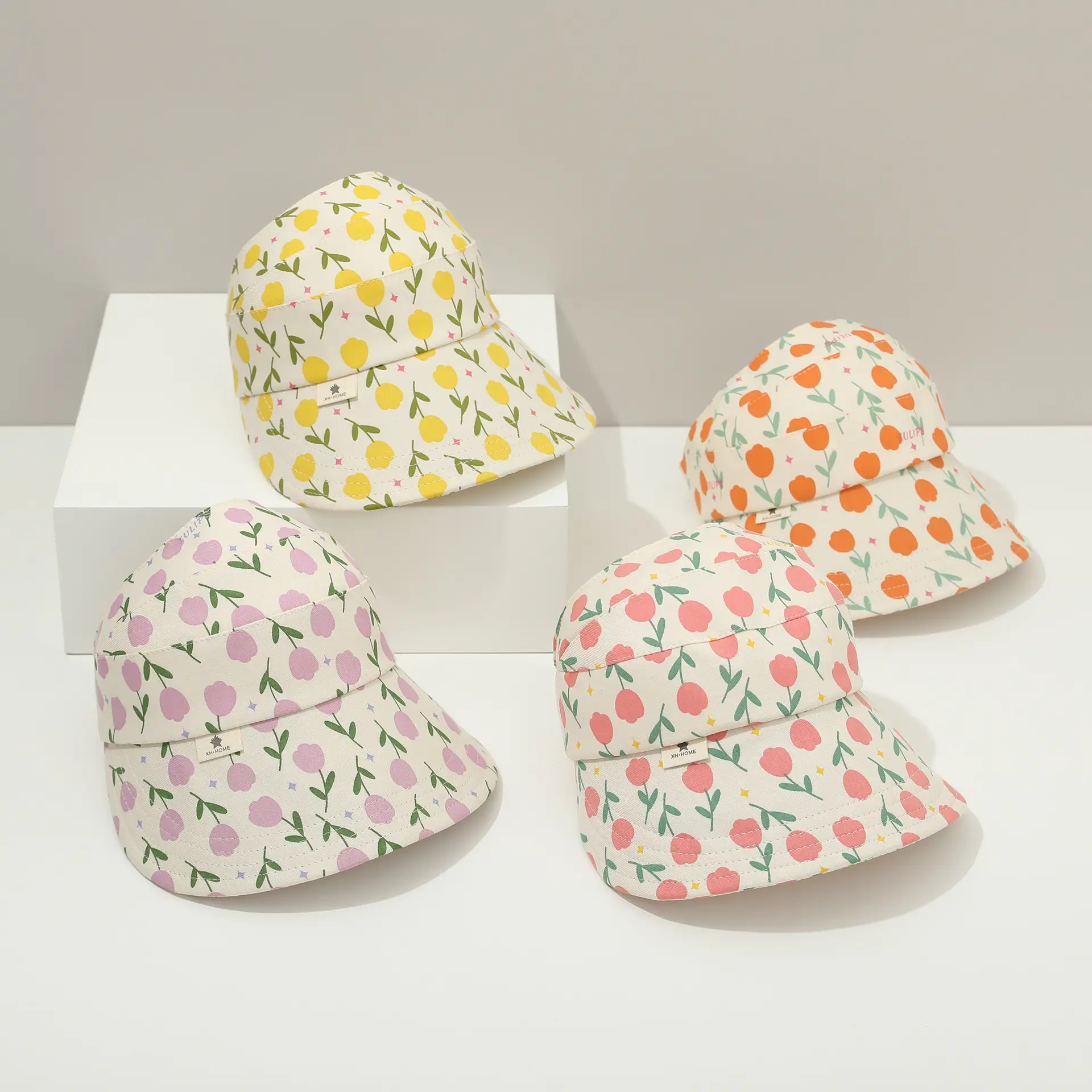Girls Sunscreen Hat with Peacock Pattern - Image 6