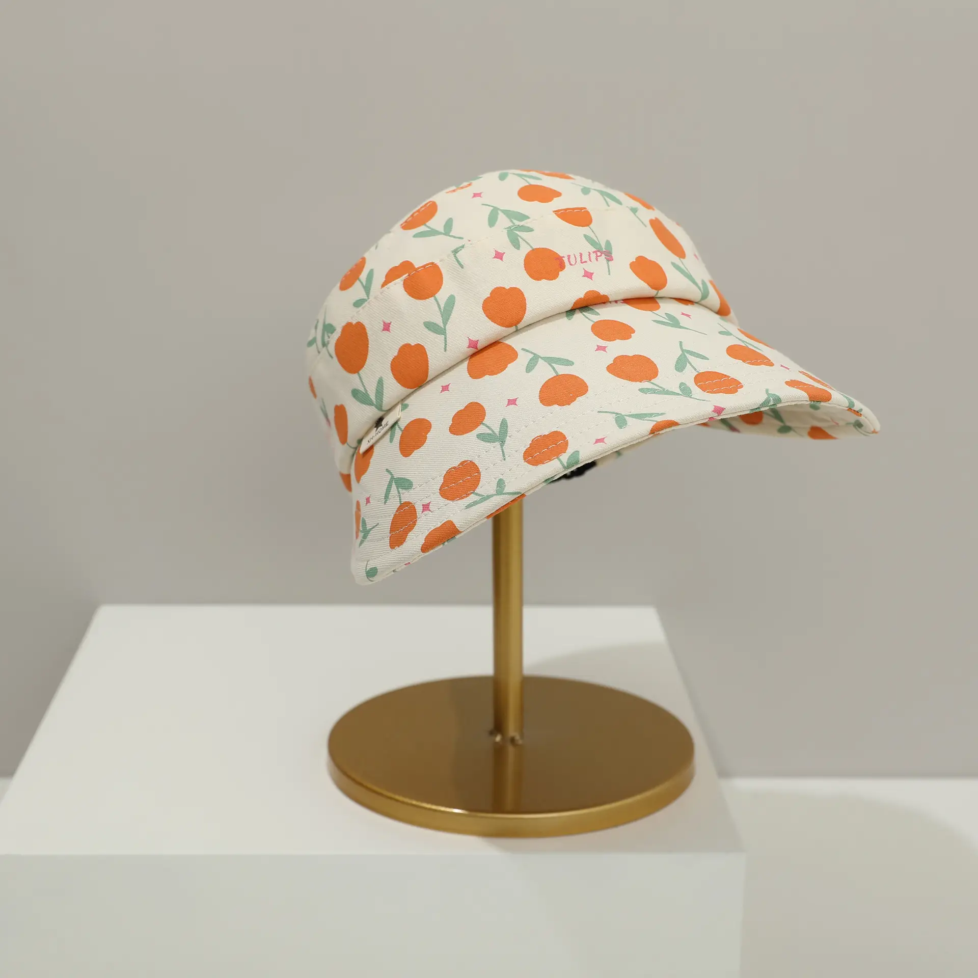 Girls Sunscreen Hat with Peacock Pattern - Image 3
