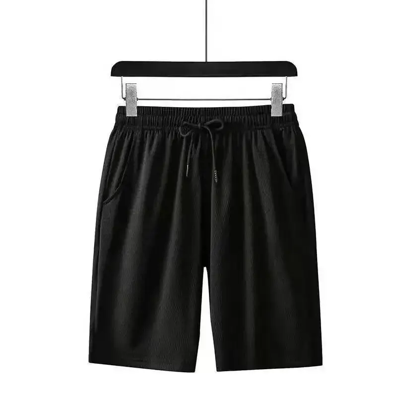 Men Ice Silk Mesh Shorts 5°C Heat Proof Black - Image 8