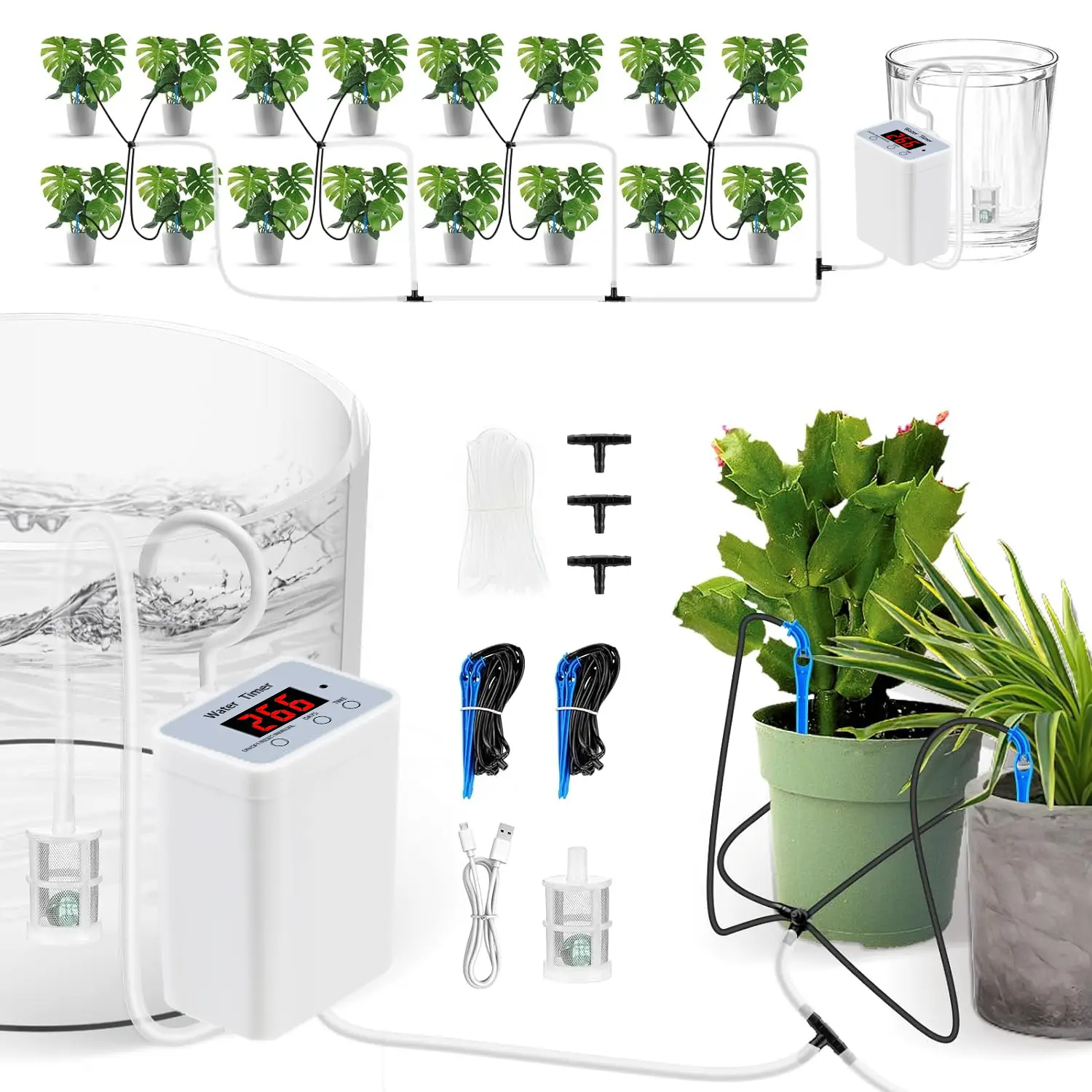 Solar Powered Automatic Watering System for 16 Plants - Image 8