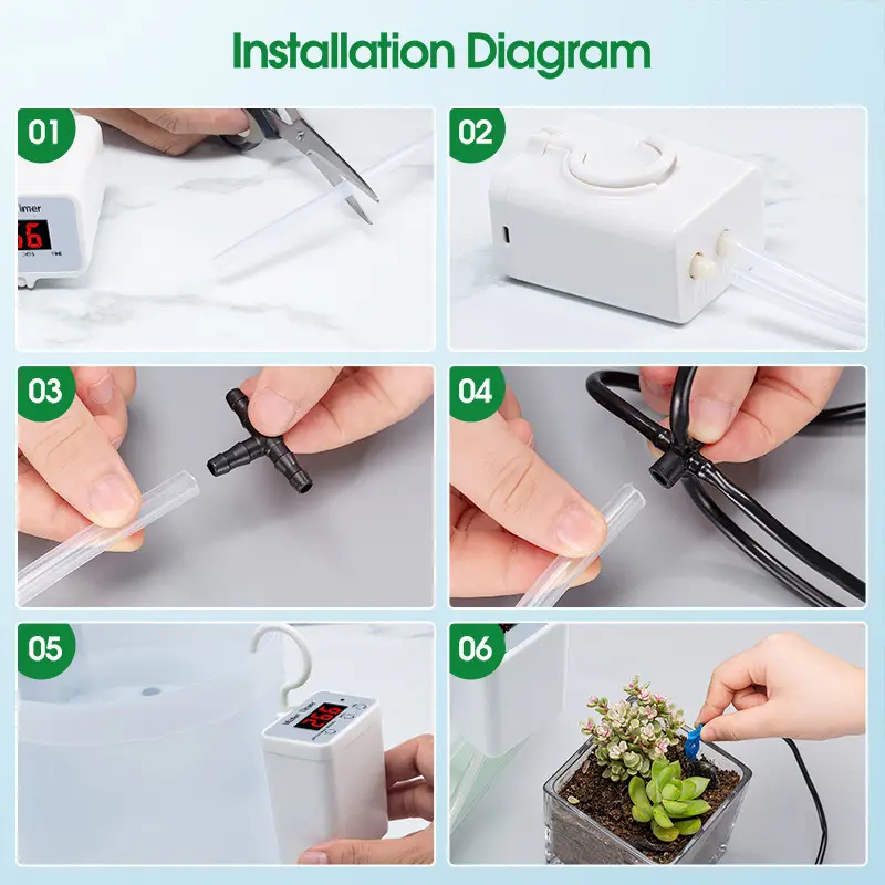 Solar Powered Automatic Watering System for 16 Plants — feature 11