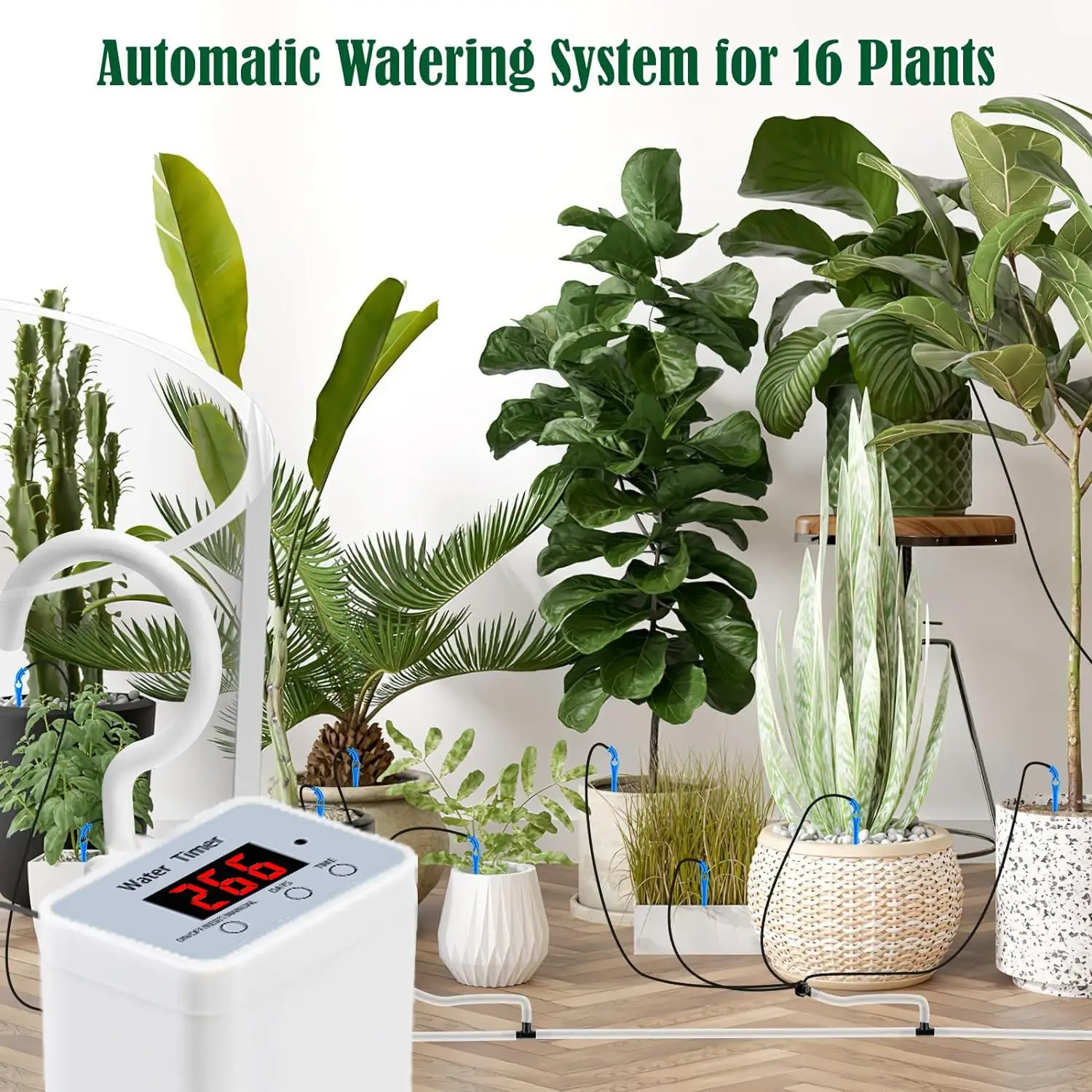 Solar Powered Automatic Watering System for 16 Plants — feature 18