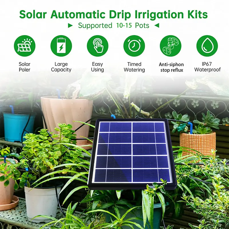 Solar Powered Automatic Watering System for 16 Plants — feature 20