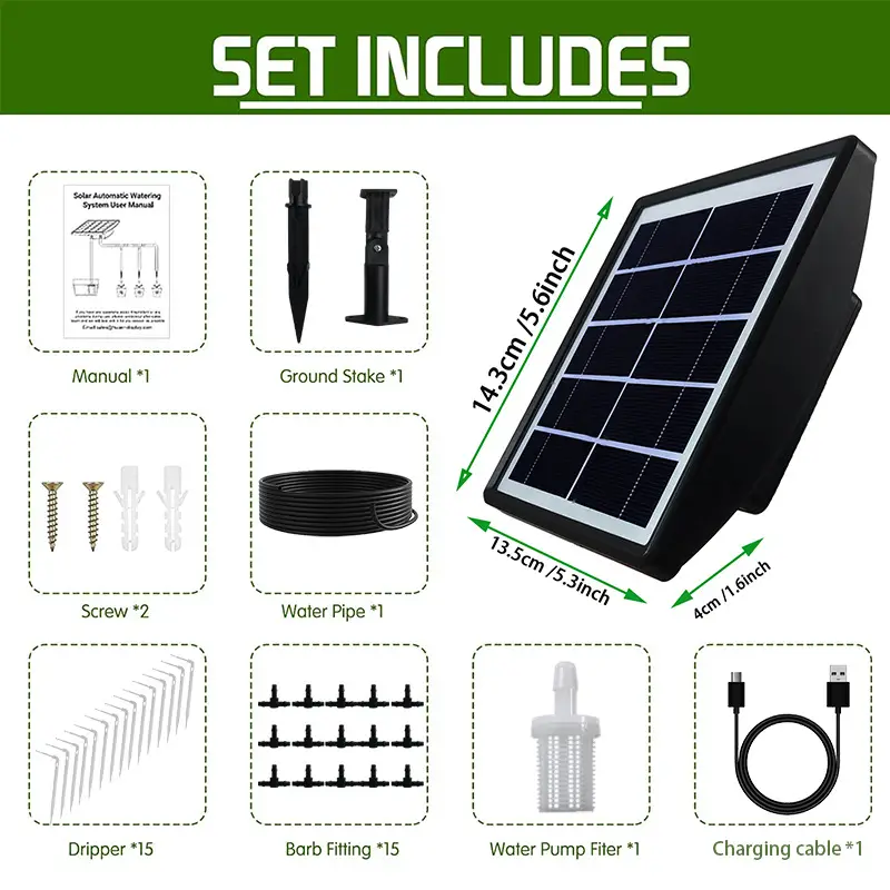 Solar Powered Automatic Watering System for 16 Plants — feature 23