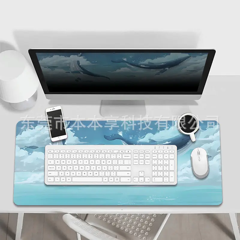 Landscape Mouse Pad Oversized Custom Simple Ins Style Cute Women's Office Desk Pad Non-Slip Keyboard Pad