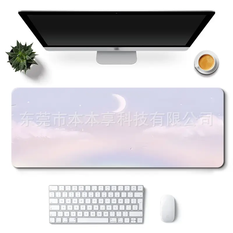 Landscape Mouse Pad Oversized Custom Simple Ins Style Cute Women's Office Desk Pad Non-Slip Keyboard Pad