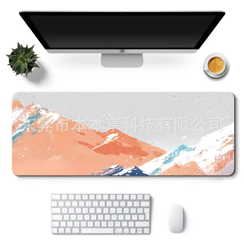 Landscape Mouse Pad Oversized Custom Simple Ins Style Cute Women's Office Desk Pad Non-Slip Keyboard Pad