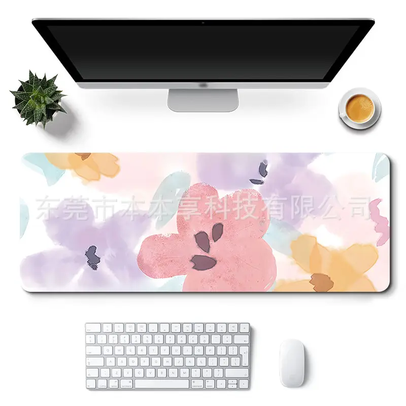 Landscape Mouse Pad Oversized Custom Simple Ins Style Cute Women's Office Desk Pad Non-Slip Keyboard Pad