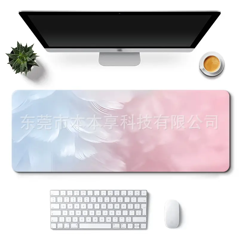 Landscape Mouse Pad Oversized Custom Simple Ins Style Cute Women's Office Desk Pad Non-Slip Keyboard Pad