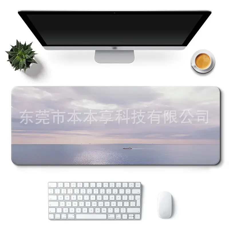 Landscape Mouse Pad Oversized Custom Simple Ins Style Cute Women's Office Desk Pad Non-Slip Keyboard Pad