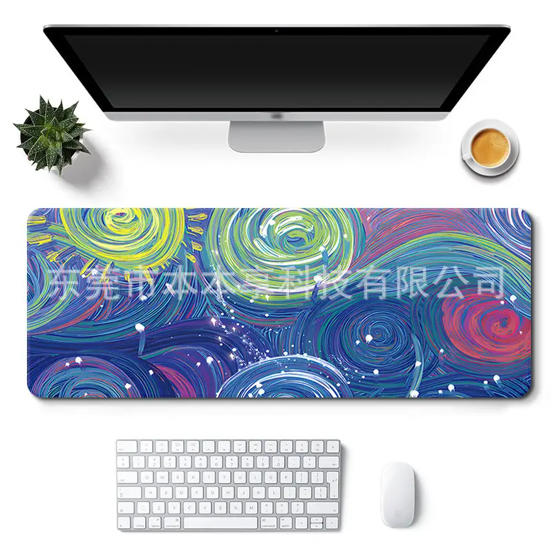 Landscape Mouse Pad Oversized Custom Simple Ins Style Cute Women's Office Desk Pad Non-Slip Keyboard Pad