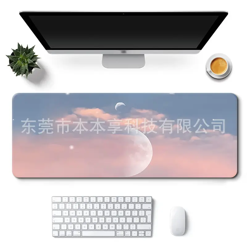 Landscape Mouse Pad Oversized Custom Simple Ins Style Cute Women's Office Desk Pad Non-Slip Keyboard Pad