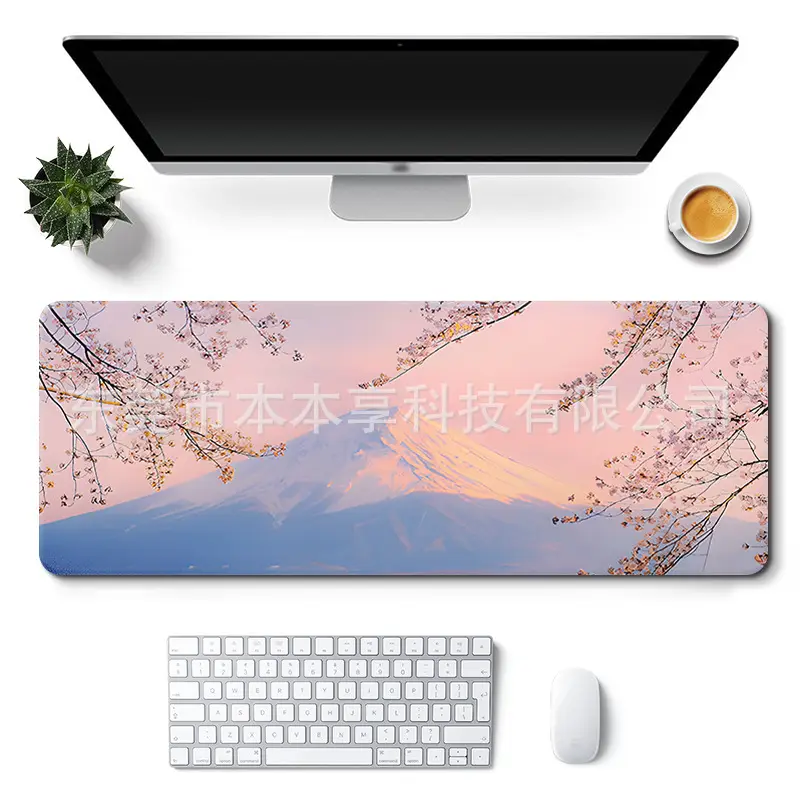 Landscape Mouse Pad Oversized Custom Simple Ins Style Cute Women's Office Desk Pad Non-Slip Keyboard Pad