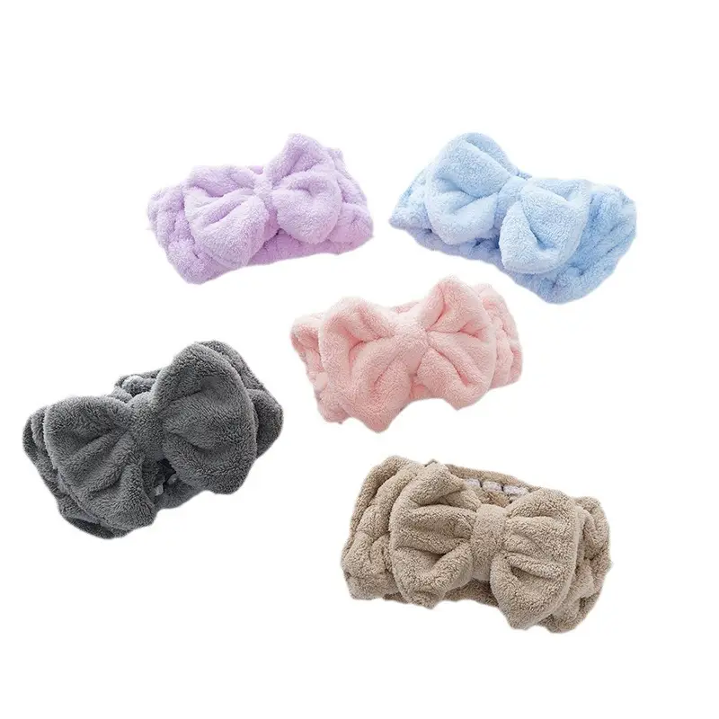 Purple Velvet Bow Hair Band for Women - Image 10