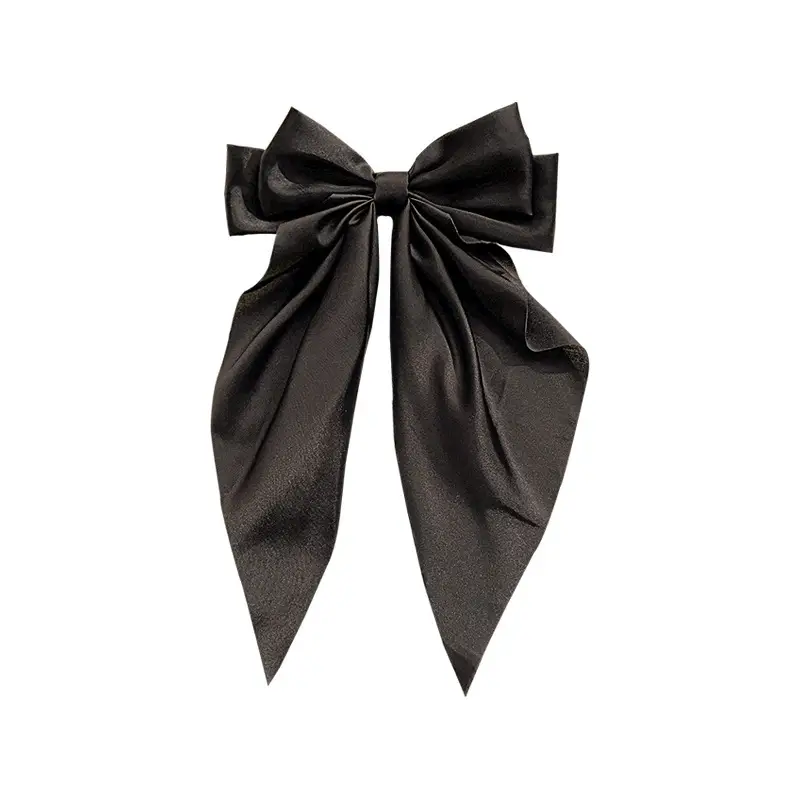 Super Long Hairpin Bow South Korea Elegant Back Head Hair Accessories Ribbon Women's High-end Top Clip Tie Hair Headwear Hairpin - Image 10
