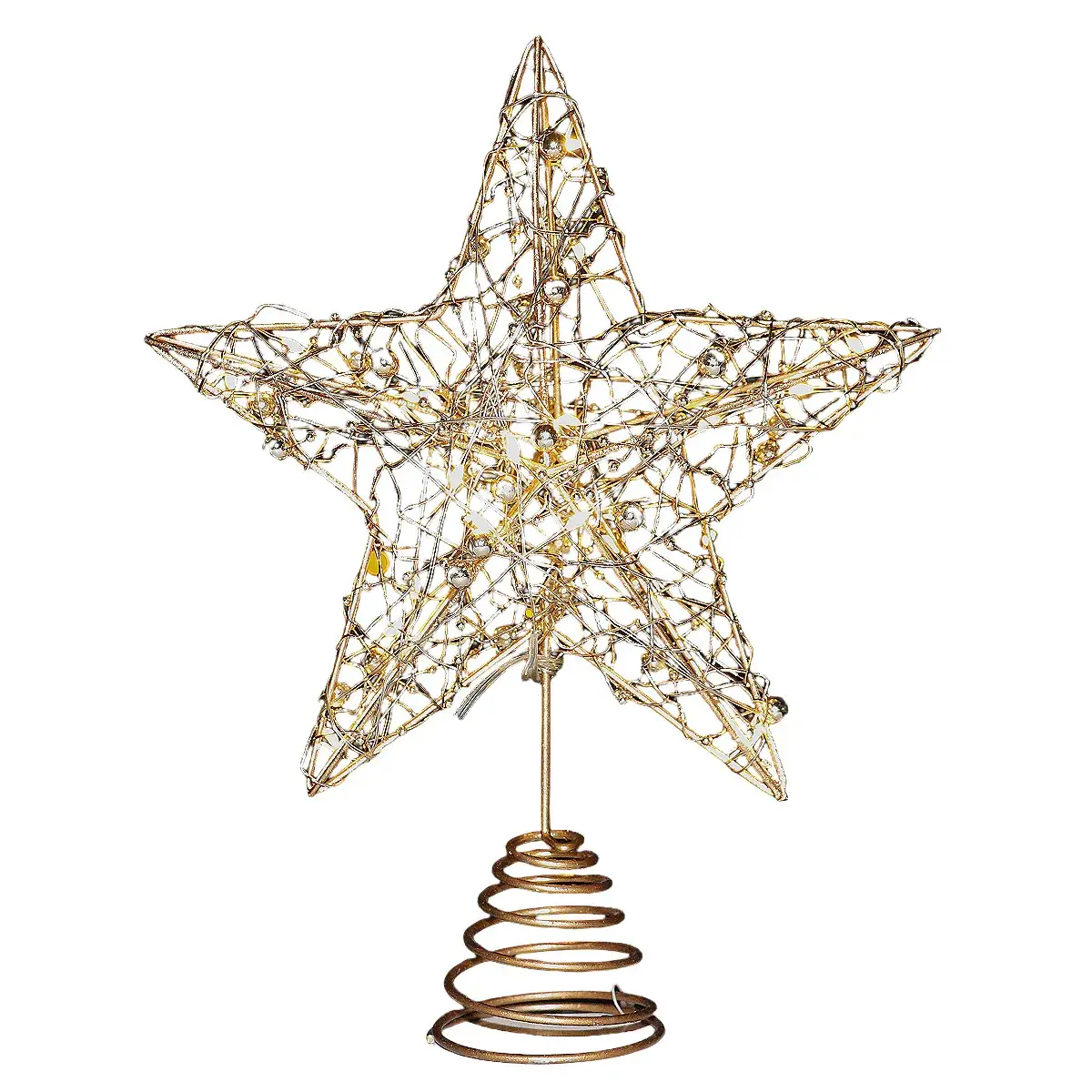 2025 Christmas Star Pendant Decor Wrought Iron Luminous - Image 5