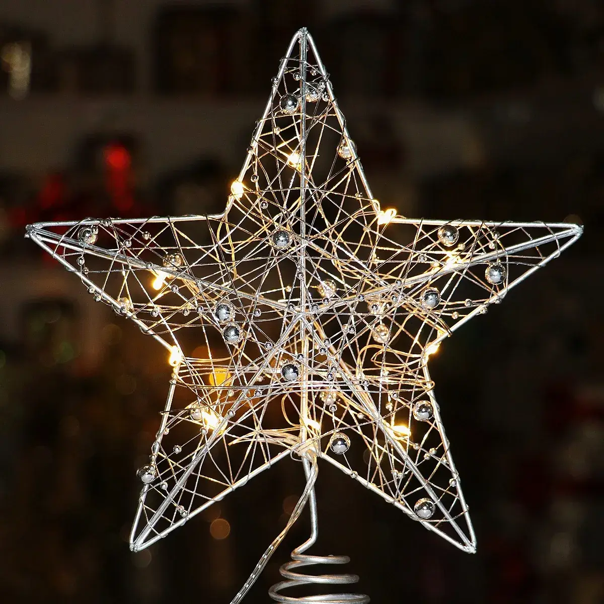 2025 Christmas Star Pendant Decor Wrought Iron Luminous — feature 5