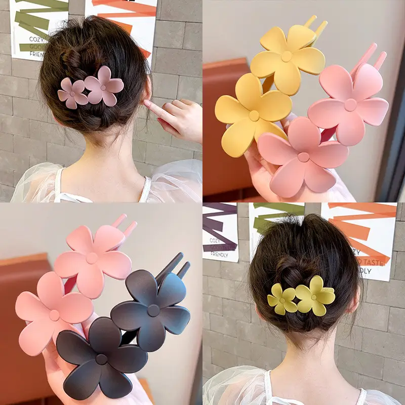 Korean Sweet Flower Hair Accessories 2024