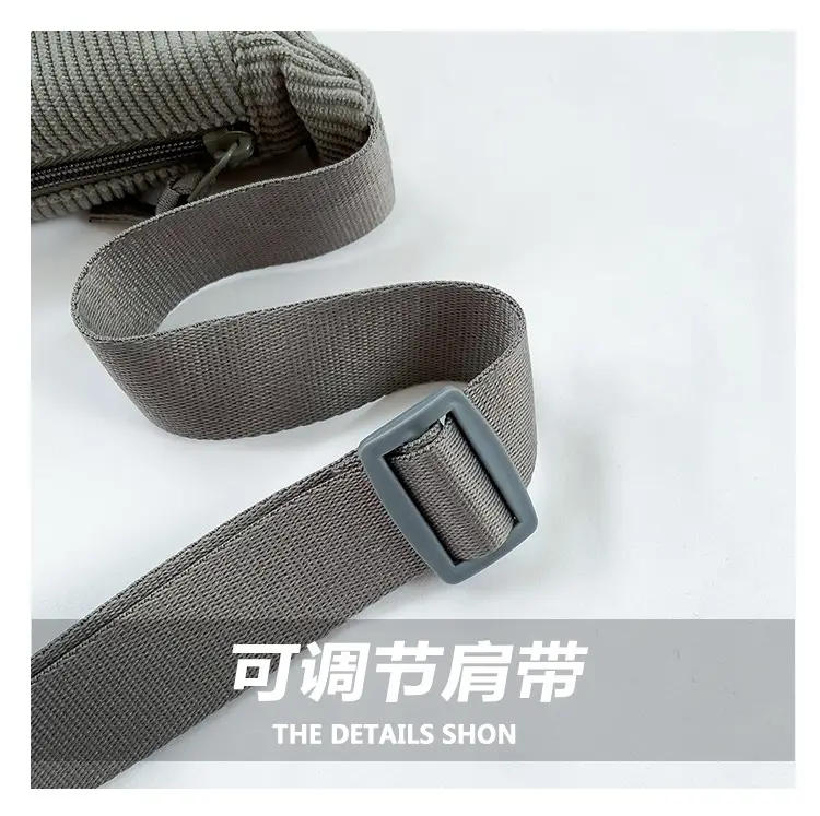 Women's Black Ribbed Crossbody Bag 2026 New Niche Design — feature 13