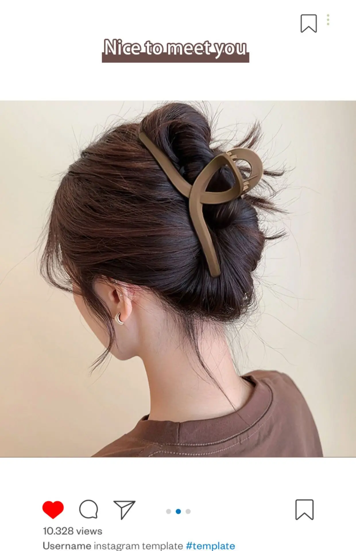 Large Hairpin Clip for Women 15cm Elegant Back Clip — feature 1