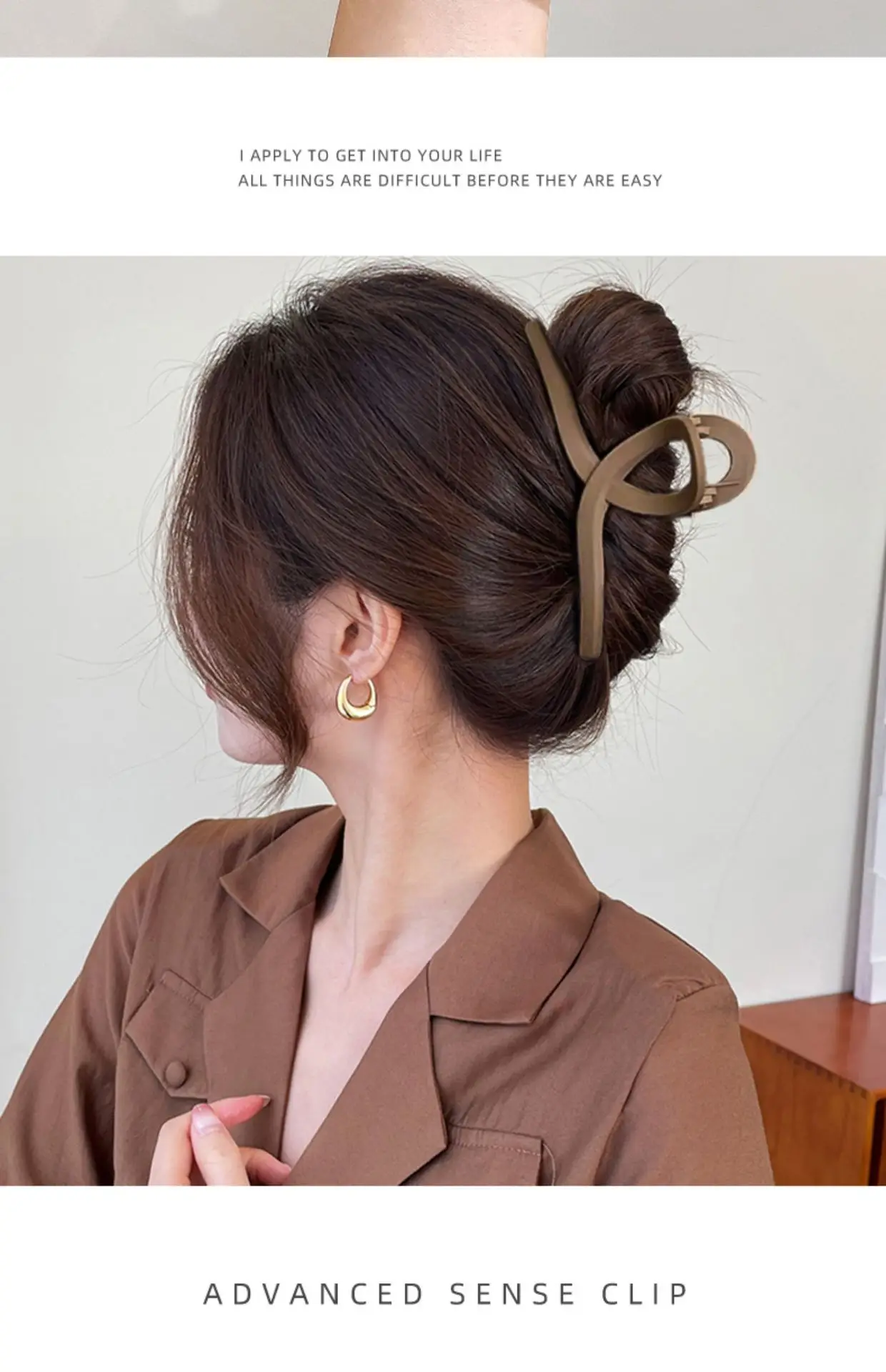 Large Hairpin Clip for Women 15cm Elegant Back Clip — feature 5