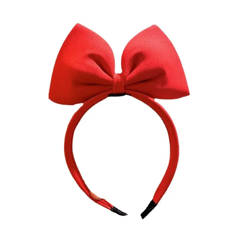 Red Exaggerated Big Bow Headband for Girls Women - Image 8