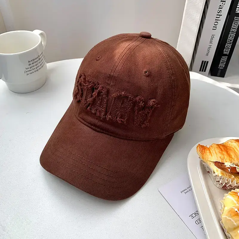 Women's Pink Embroidered Baseball Cap Large Circumference