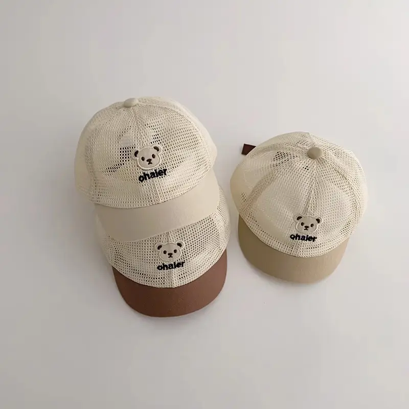 Yipan Baby Hat Summer Mesh Bear Cap - Image 6