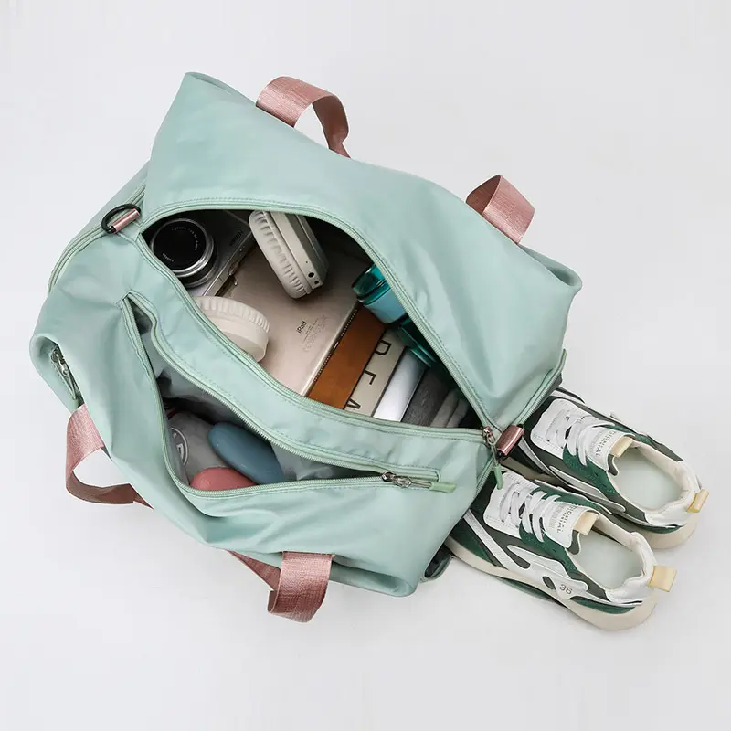 Waterproof Oxford Maternity Travel Bag Mint Blue - Image 8