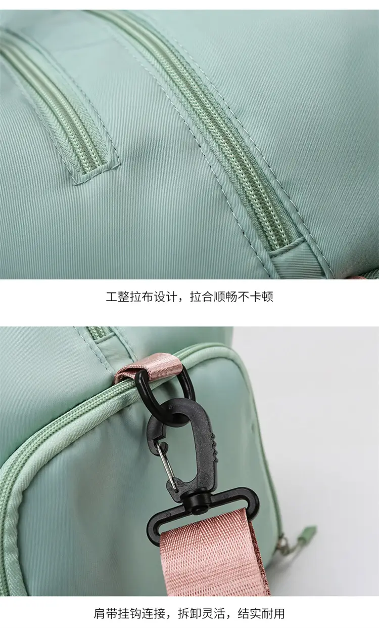 Waterproof Oxford Maternity Travel Bag Mint Blue — feature 12
