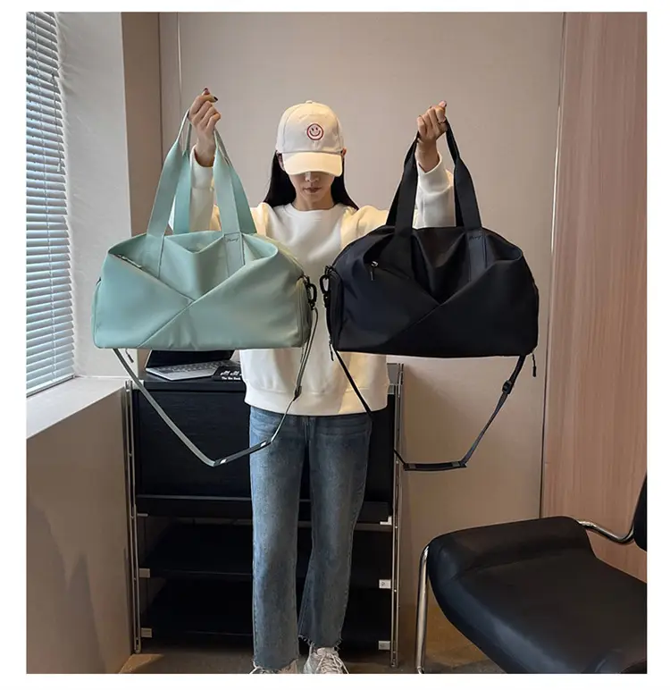 Waterproof Oxford Maternity Travel Bag Mint Blue — feature 15