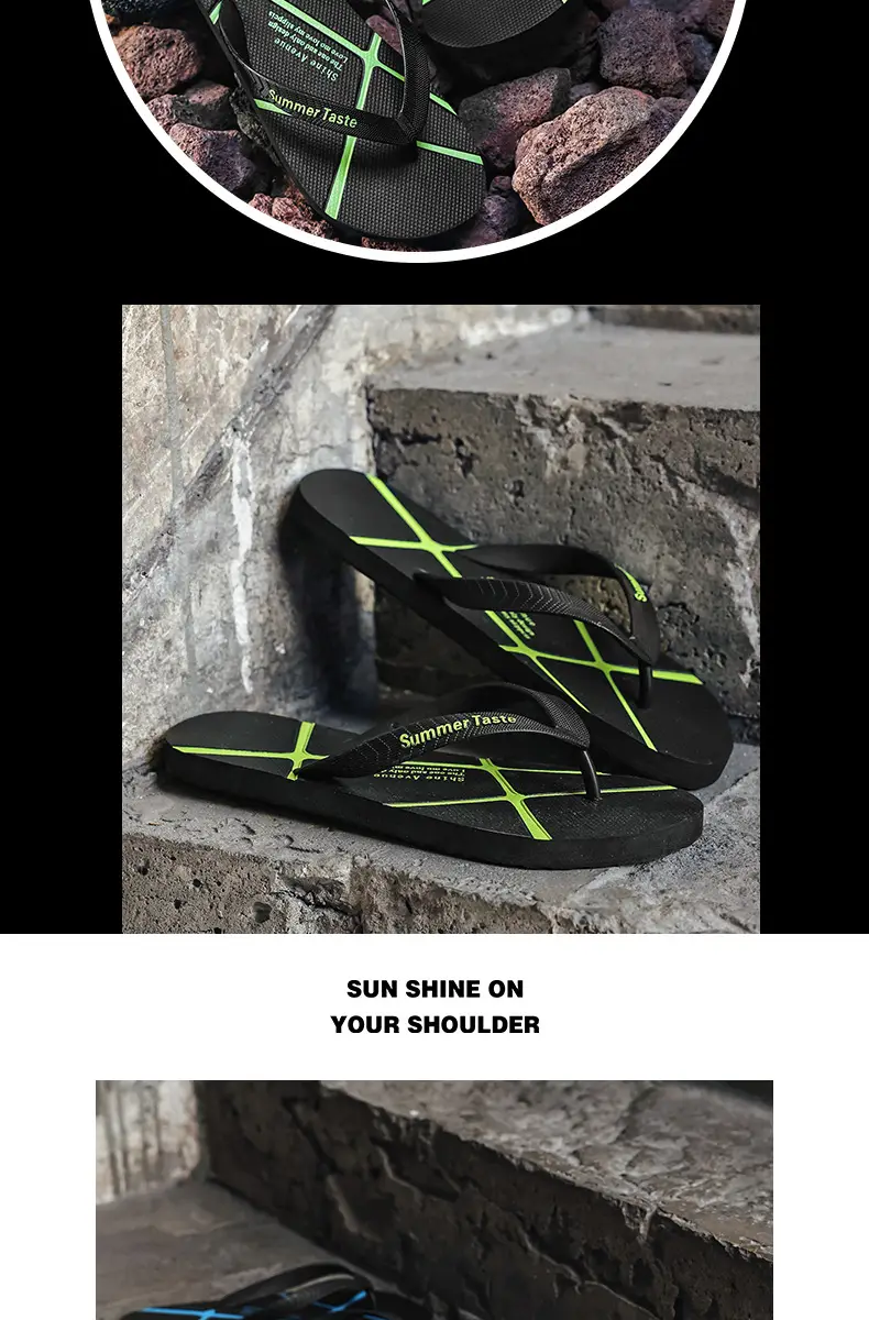2025 Men Summer Flip Flops Black Non-Slip — feature 10