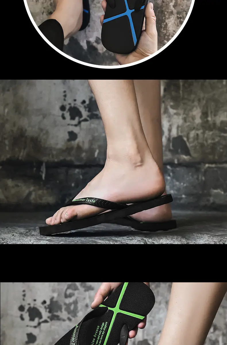 2025 Men Summer Flip Flops Black Non-Slip — feature 16