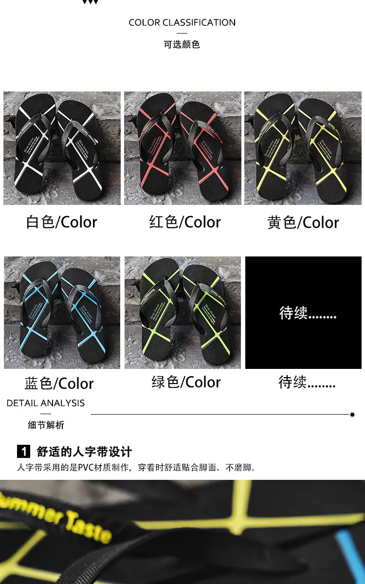 2025 Men Summer Flip Flops Black Non-Slip — feature 3