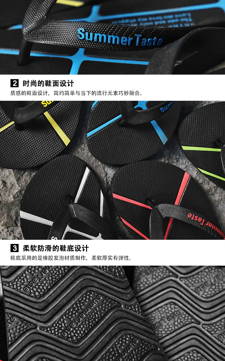 2025 Men Summer Flip Flops Black Non-Slip — feature 4