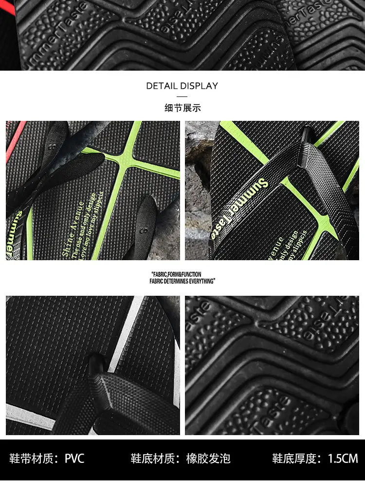2025 Men Summer Flip Flops Black Non-Slip — feature 5