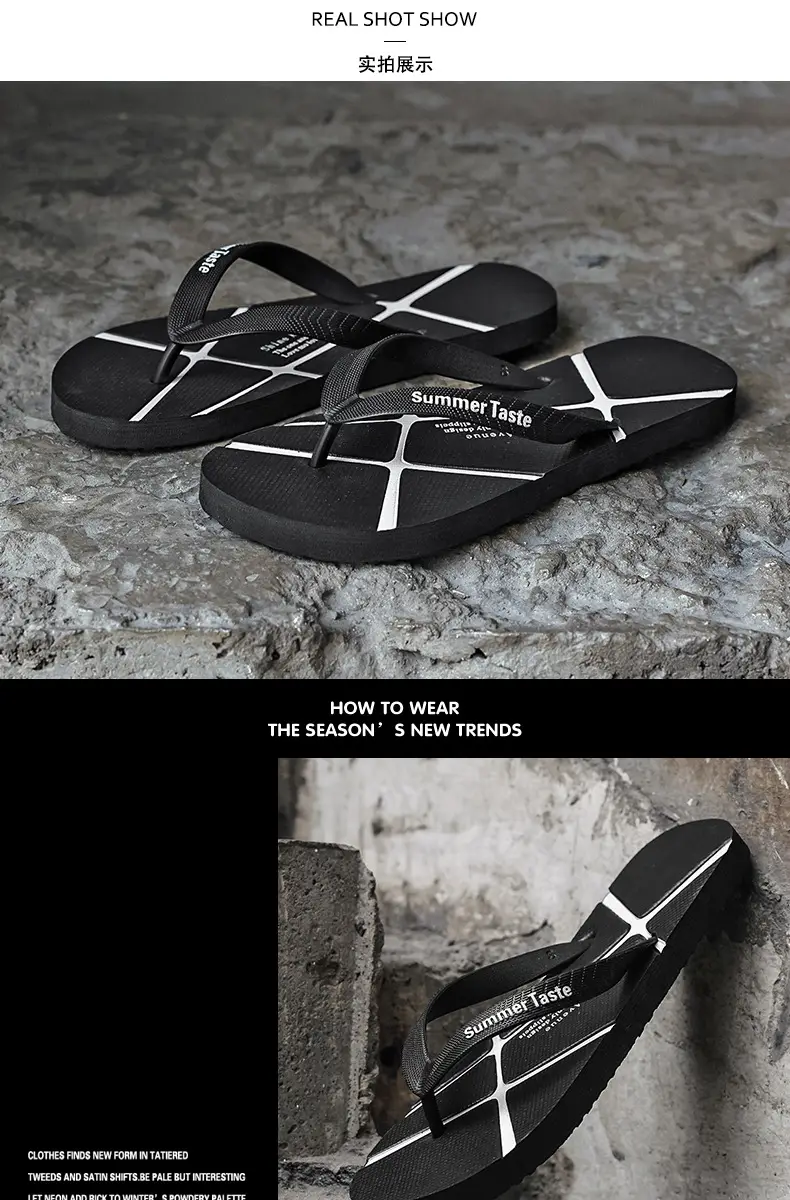 2025 Men Summer Flip Flops Black Non-Slip — feature 6