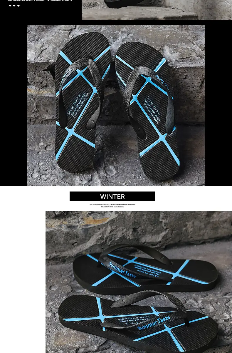 2025 Men Summer Flip Flops Black Non-Slip — feature 7