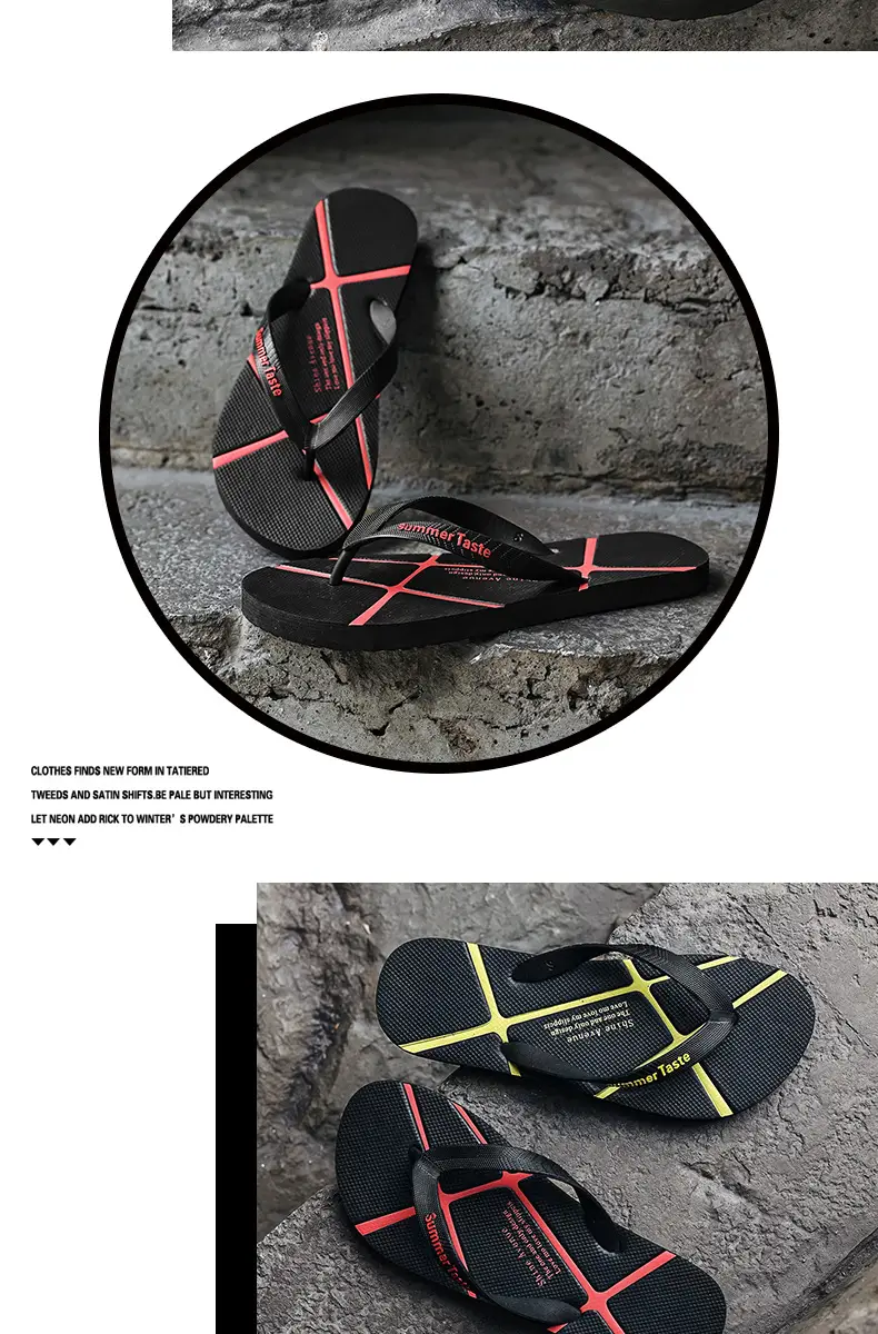 2025 Men Summer Flip Flops Black Non-Slip — feature 8