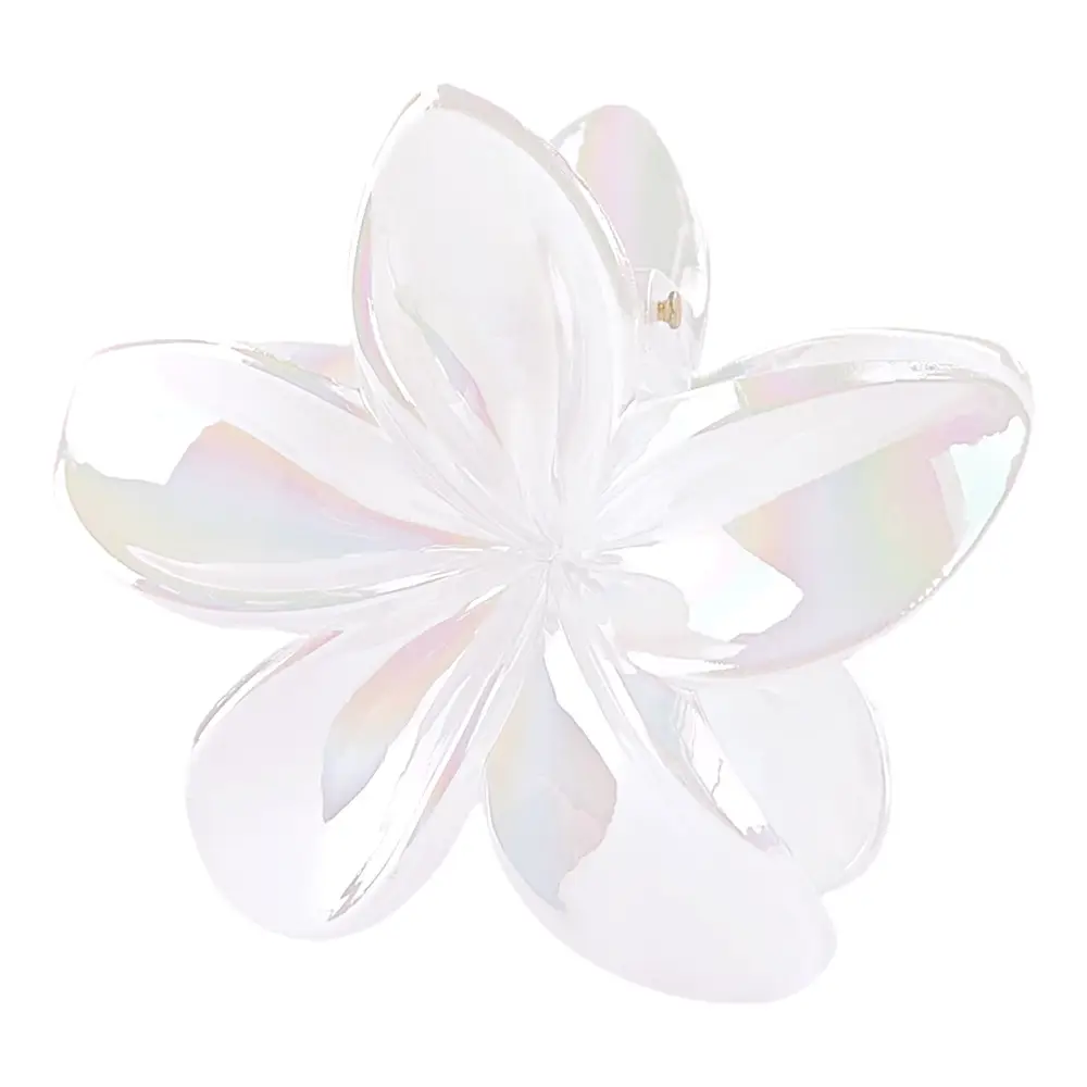 8cm Laser Egg Flower Hair Clip Pink - Image 14
