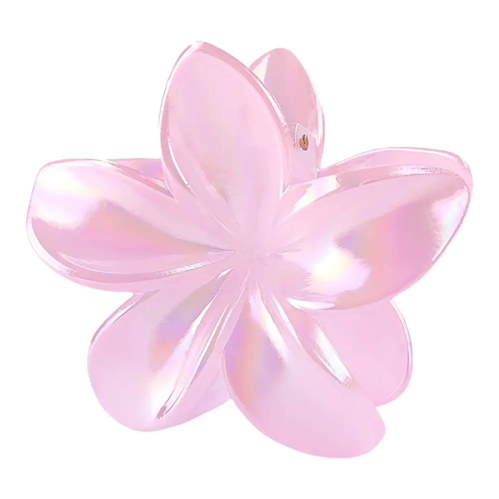 8cm Laser Egg Flower Hair Clip Pink - Image 17
