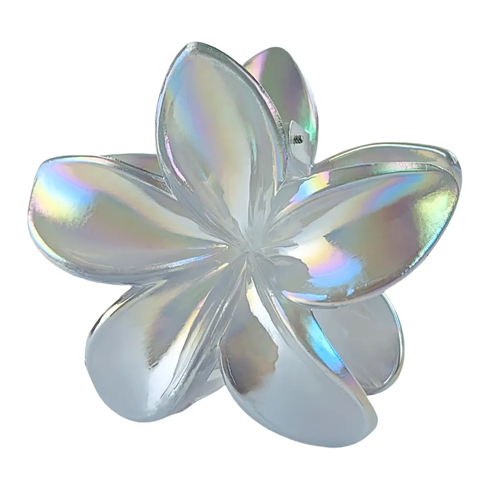 8cm Laser Egg Flower Hair Clip Pink - Image 19