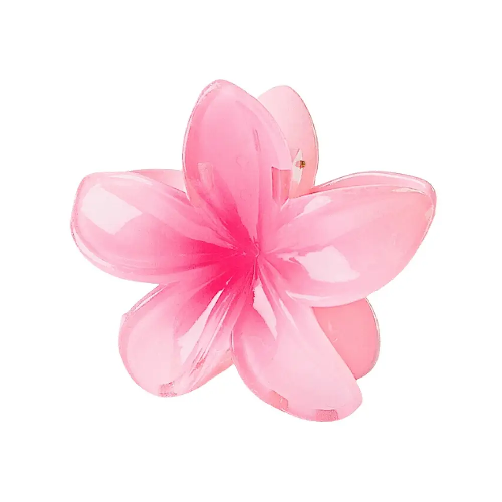 8cm Laser Egg Flower Hair Clip Pink - Image 4