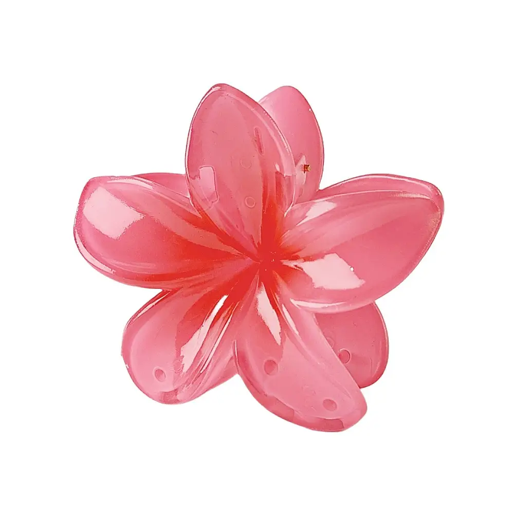 8cm Laser Egg Flower Hair Clip Pink - Image 5