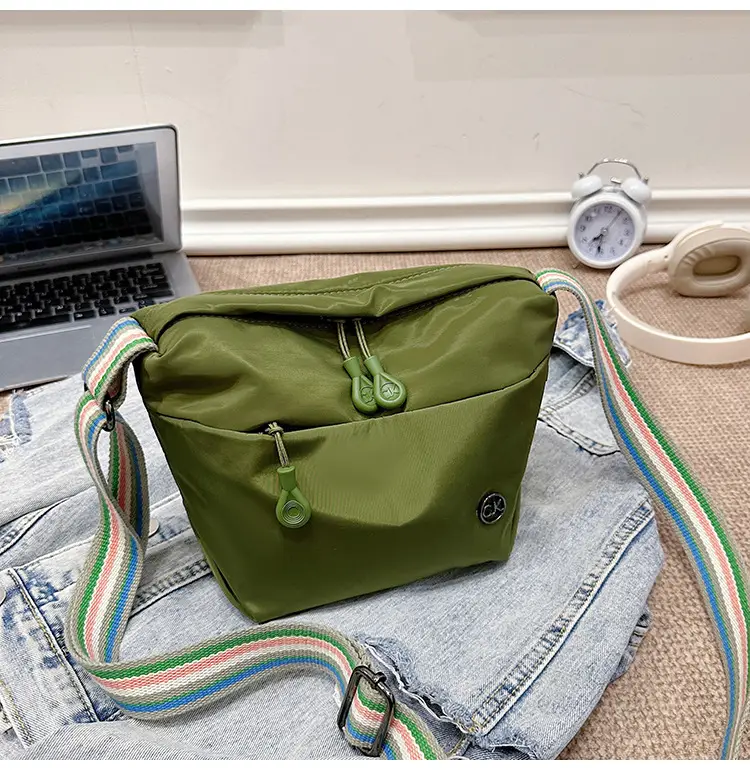 Women Crossbody Bag Olive Green Nylon 2025 — feature 59