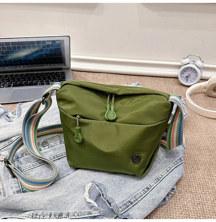 Women Crossbody Bag Olive Green Nylon 2025 — feature 60