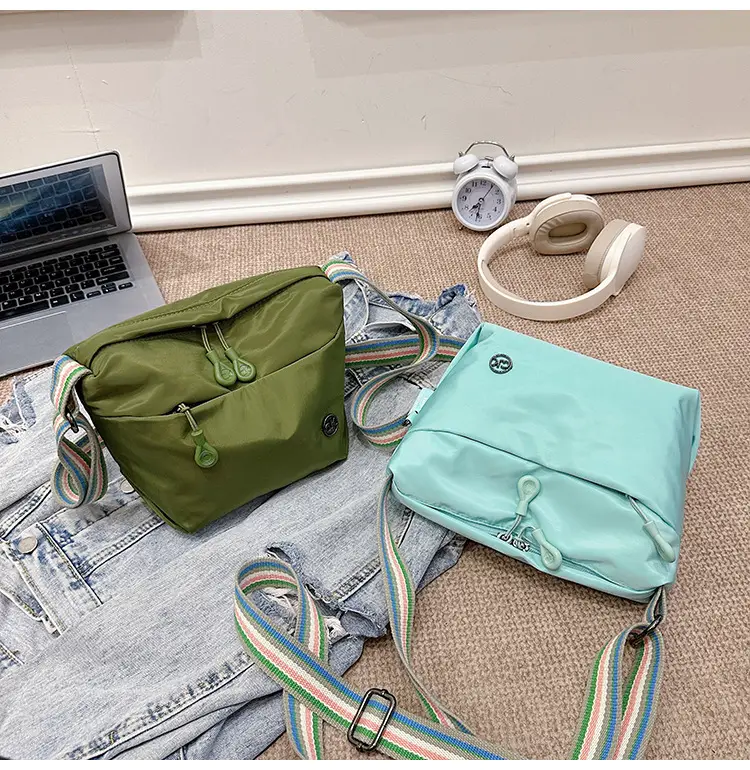 Women Crossbody Bag Olive Green Nylon 2025 — feature 61