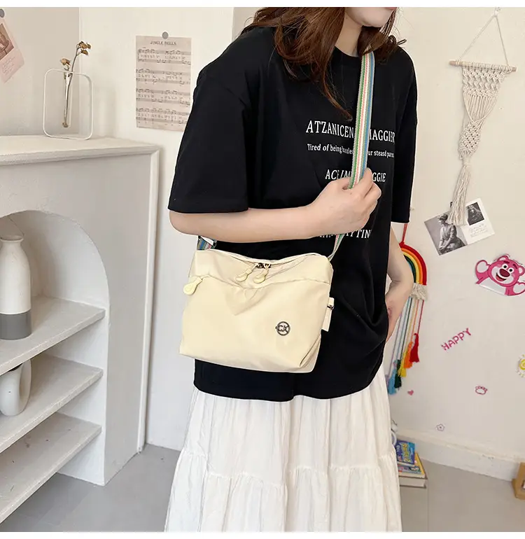 Women Crossbody Bag Olive Green Nylon 2025 — feature 80